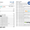USA Metabank deposit account statement, Word and PDF template, 3 pages