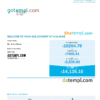 Australia ANZ bank statement, Word and PDF template, 5 pages