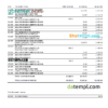 Australia ANZ bank statement, Word and PDF template, 5 pages - Image 3