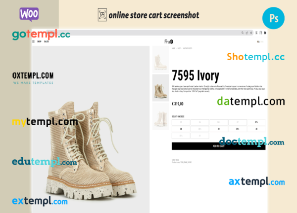 branded shoes fully ready online store WooCommerce hosted and products uploaded 30