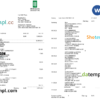Germany Oldenburgische bank statement, Word and PDF template, 3 pages