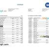 Germany Vonovia bank statement, Word and PDF template, 3 pages
