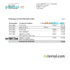 Germany Vonovia bank statement, Word and PDF template, 3 pages - Image 2