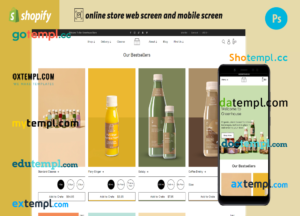 organic juice completely ready online store Shopify hosted and products uploaded 30