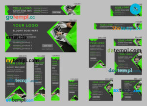 # itechnology editable banner template set of 13 PSD