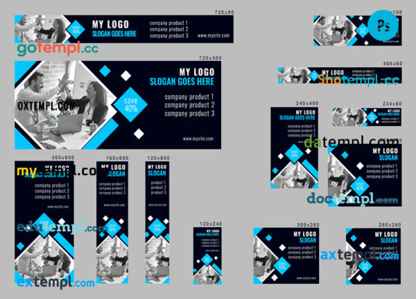 # victory phase editable banner template set of 13 PSD