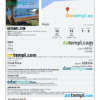 Mauritius hotel booking confirmation Word and PDF template, 2 pages
