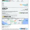 Mozambique hotel booking confirmation Word and PDF template, 2 pages