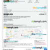 Syria hotel booking confirmation Word and PDF template, 2 pages
