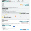 Tanzania hotel booking confirmation Word and PDF template, 2 pages