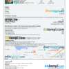 Burkina Faso hotel booking confirmation Word and PDF template, 2 pages