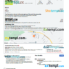 Zimbabwe hotel booking confirmation Word and PDF template, 2 pages