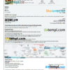 India hotel booking confirmation Word and PDF template, 2 pages