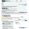Italy hotel booking confirmation Word and PDF template, 2 pages