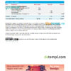 Australia Bendigo bank statement easy to fill template in Excel and PDF format, 2 pages - Image 2