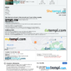 Congo hotel booking confirmation Word and PDF template, 2 pages