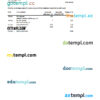 Australia Scotiabank bank statement, Excel and PDF template, 2 pages - Image 2