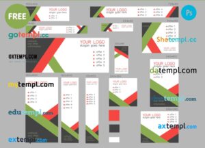 # flex metric editable set of 13 banner template designed in PSD