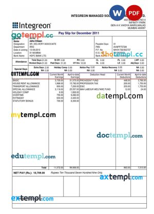 Cameroon UBA bank statement easy to fill template in Excel and PDF format