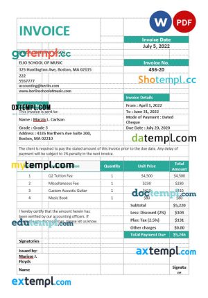 Shopkeep payment receipt PSD template