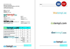 Panama business registration certificate Word and PDF template