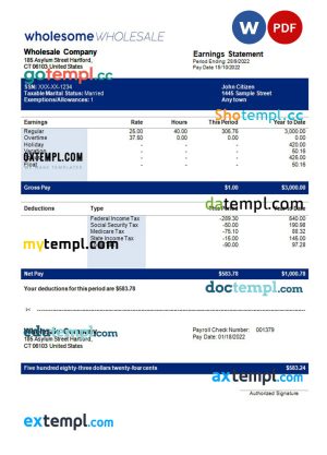 Dominica CIBC First Caribbean International Bank statement easy to fill template in .xls and .pdf file format