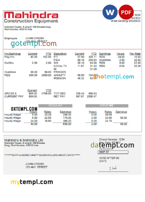 Sri Lanka Amana Bank statement easy to fill template in Excel and PDF format