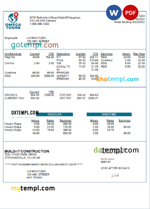# integral index universal multipurpose invoice template in Word and PDF format, fully editable