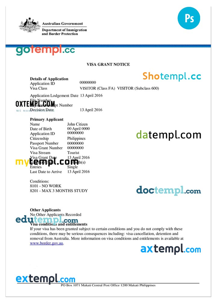 USA NOMAD GLOBAL bank statement Word and PDF template
