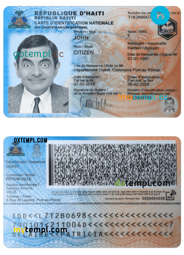 USA Western Alliance Bank visa card template in PSD format
