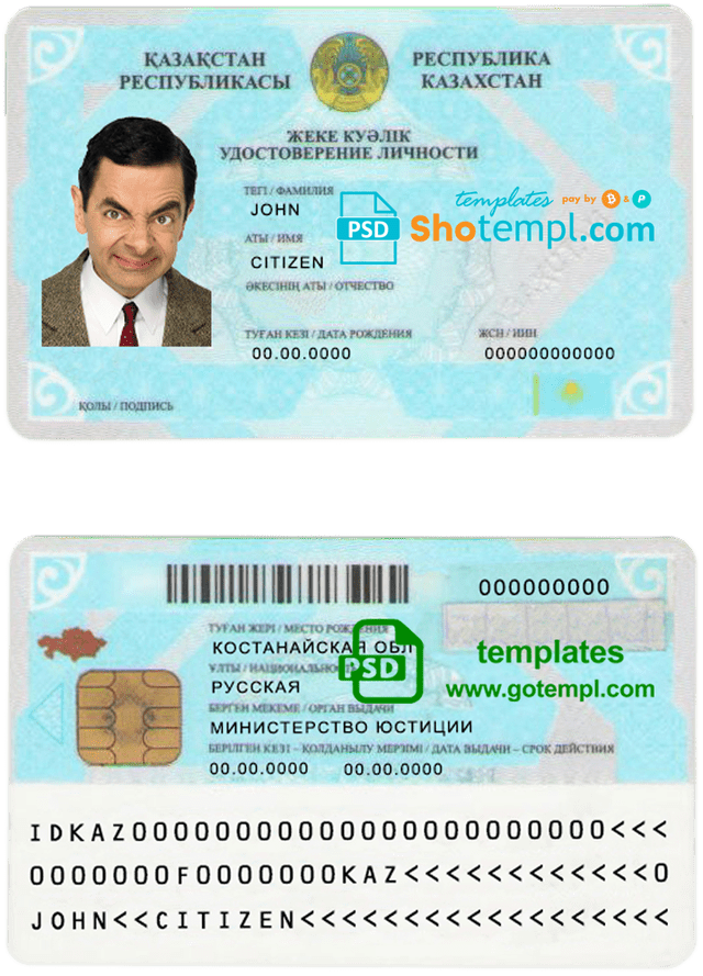 Bangladesh visa PSD template, completely editable, with fonts