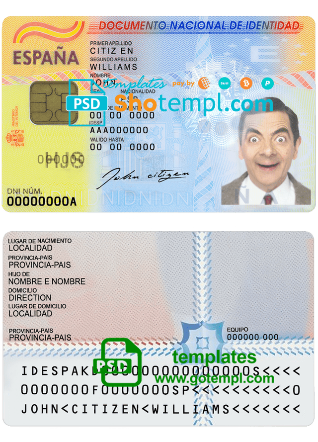 India Manipur state motor driving license PSD template, with fonts