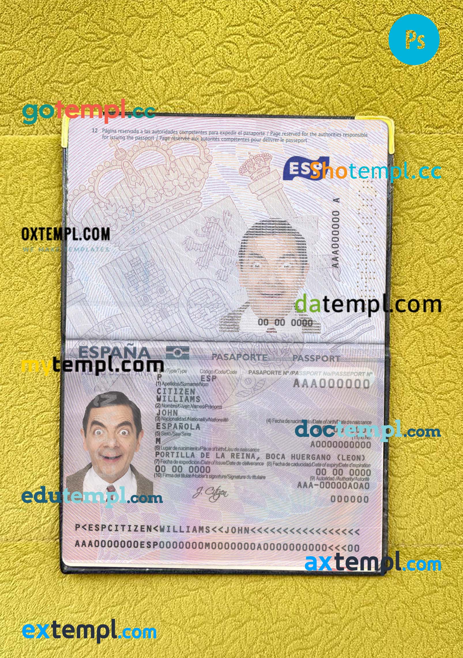 South Korea BNK bank visa classic card, fully editable template in PSD format