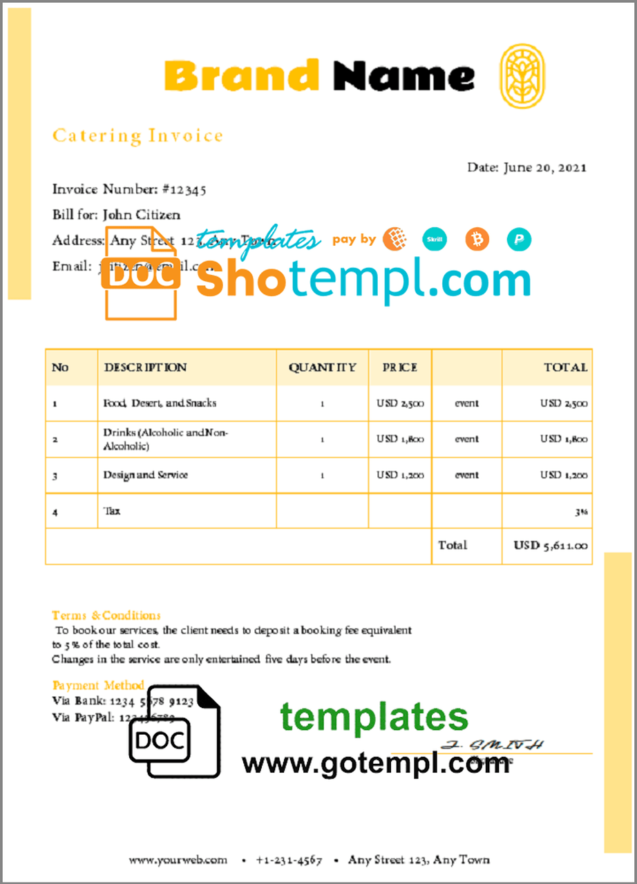 # restore flash universal multipurpose invoice template in Word and PDF format, fully editable