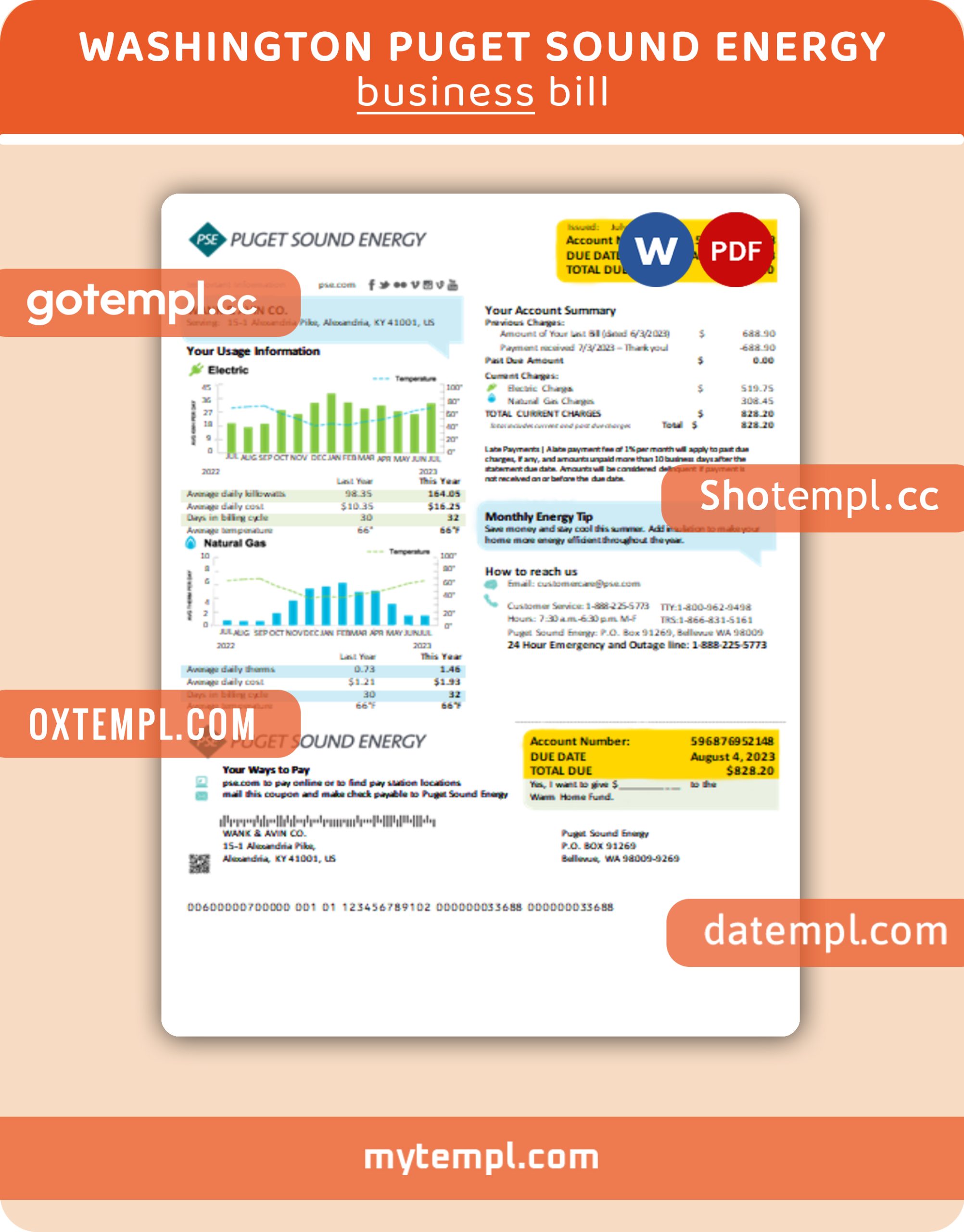 # sweet chief universal multipurpose invoice template in Word and PDF format, fully editable