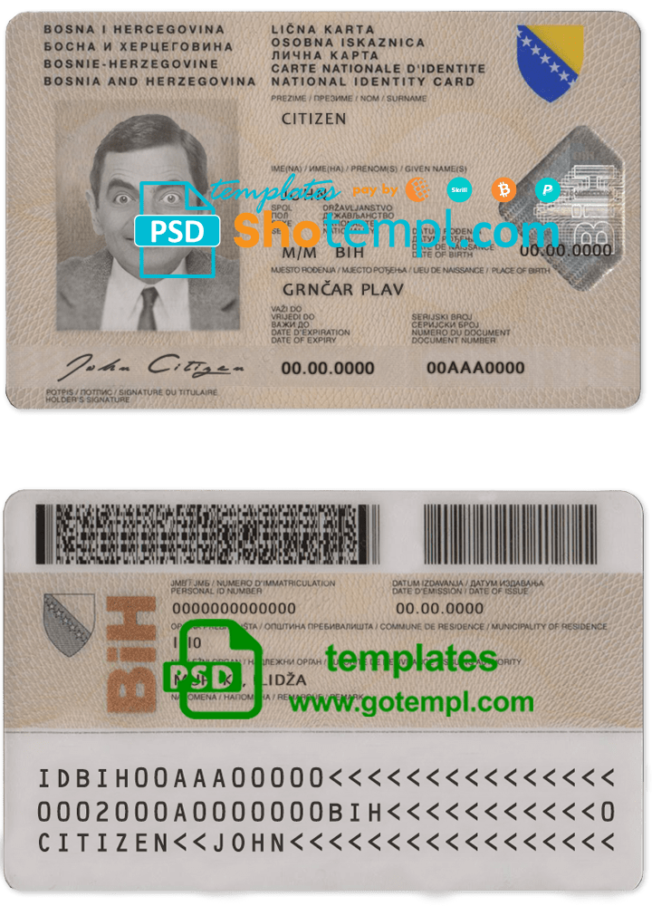 USA South Carolina state driving license template in PSD format (2020 - present)