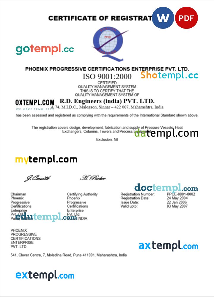 Mongolia company registration certificate PSD template